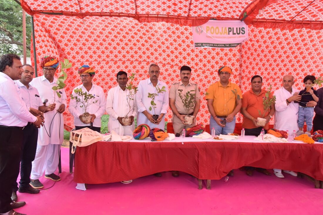 Growers gathered at a Pooja Farmers Group meeting